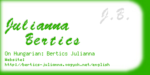 julianna bertics business card